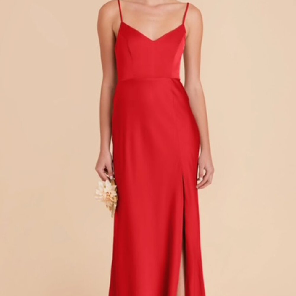 Birdy Grey Jay Matte Satin Dress - Ruby Red